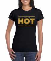 Toppers hot zwart gouden glitters dames t-shirt