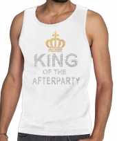 Toppers wit toppers king of the afterparty glitter tanktop heren t-shirt