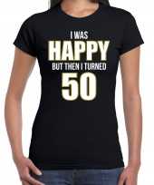 Verjaardag cadeau jaar happy zwart dames t-shirt 10302488