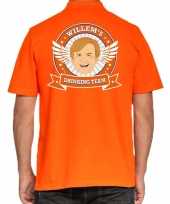 Willems drinking team polo oranje heren t-shirt