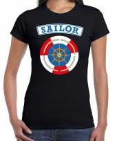 Zeeman sailor verkleed zwart dames t-shirt